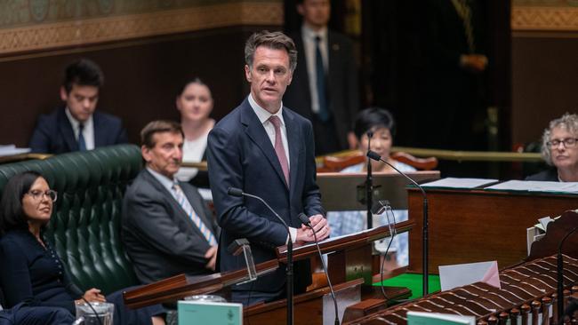 NSW Premier Chris Minns in parliament in Sydney. Picture: Christian Gilles/NCA NewsWire