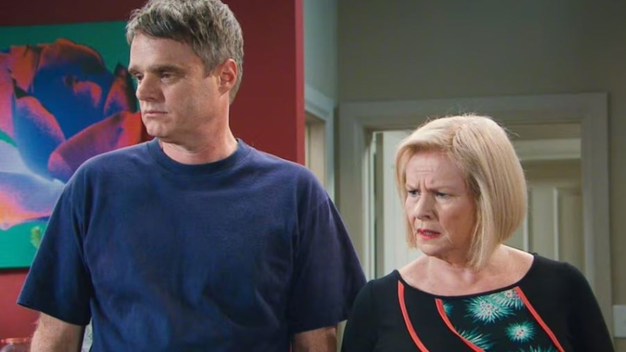 Richardson in a scene from Neighbours. Picture: Ten