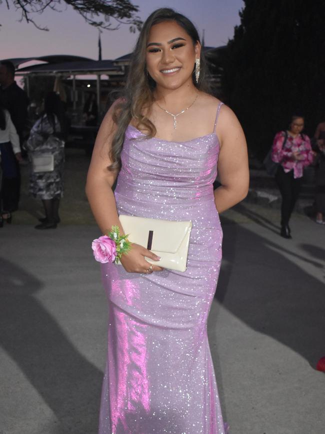 Tiare Pepe at Runcorn State High School 2023 formal. Photos: Georgie Walker.