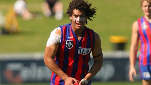 Gibson played his juniors across Surrey Park and East Burwood, before earning his shot at the big-time via Port Melbourne (pictured in action). Picture: Quinn Rooney/Getty Images