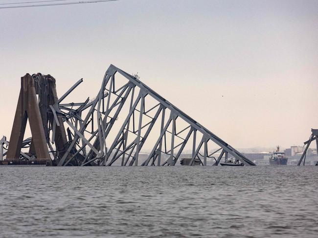 The bridge collapsed in the early hours of Tuesday local time. Picture: Getty Images/AFP