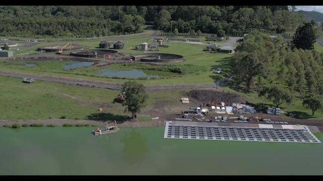 Sewage Solar farm installation