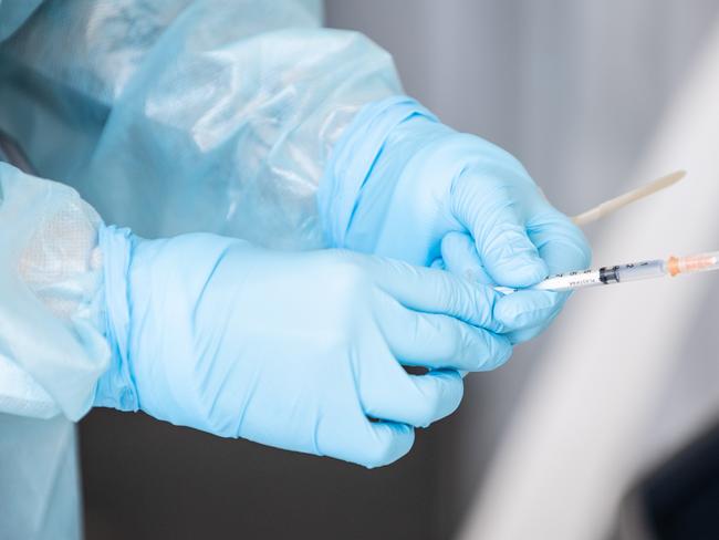 SYDNEY, AUSTRALIA - NewsWire Photos September 24, 2021: Prepared Pfizer Vaccines at the Drive-Through COVID-19 Vaccination Hub at Belmore Sports Ground, Sydney. Picture: NCA NewsWire / James Gourley