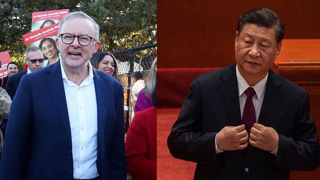 Australian PM Anthony Albanese and Chinese President Xi Jinping. Picture: NCA NewsWire