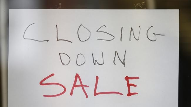 A wave of Australian retailers have gone under. Picture: David Caird