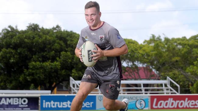 Zae Wallace made his Intrust Super Cup debut against Ipswich. Picture: Richard Gosling