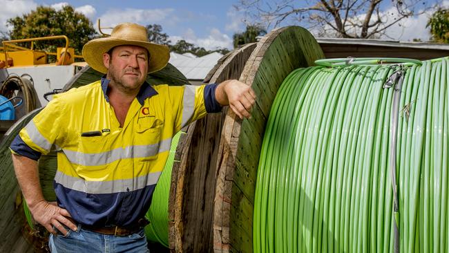 Luke Corcoran of Corcoran Contracting Canungra. Picture: Jerad Williams