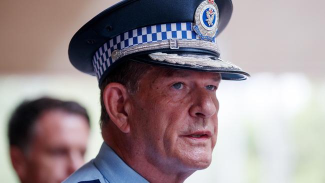 NSW Police Deputy Commissioner David Hudson made the omission in budget estimates on Wednesday. Picture: NewsWire / Nikki Short