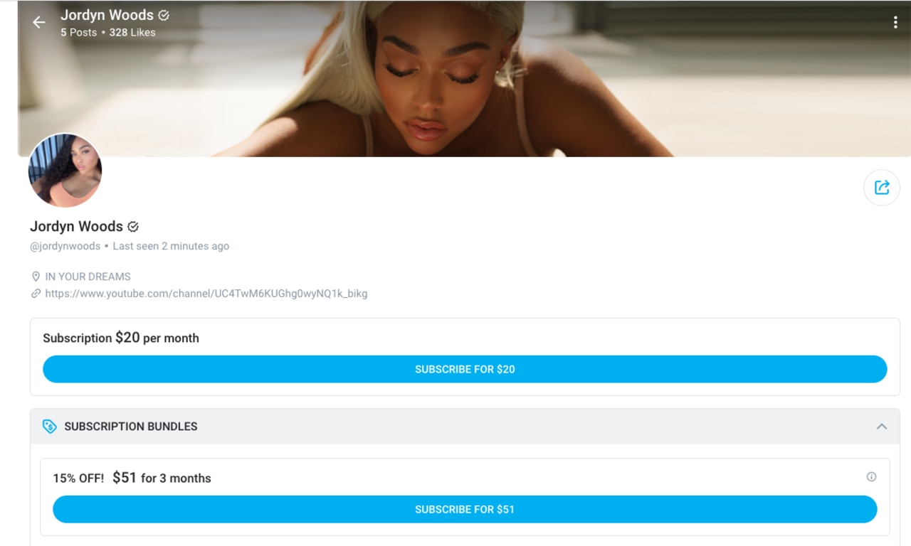 Jordyn Woods creates OnlyFans account | The Advertiser