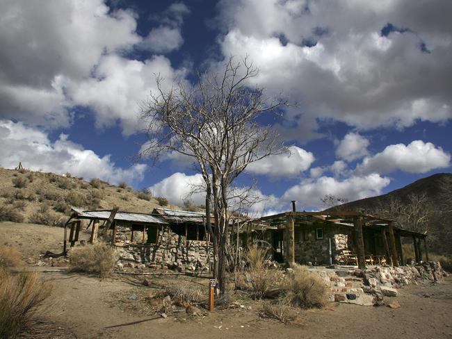 The abandoned Barker Ranch house in the Panamint Mountains west of Death Valley National Park. Picture: AP