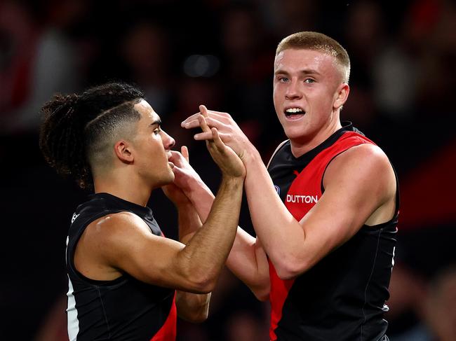 Imagine being Isaac Kako and Nate Caddy screaming out for supply as their teammates. Picture: Morgan Hancock/Getty Images