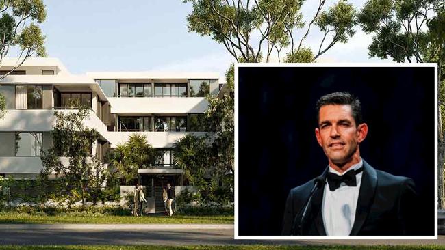 Uniting head of property development Adrian Ciano and the design concept for Uniting Yamba retirement village.