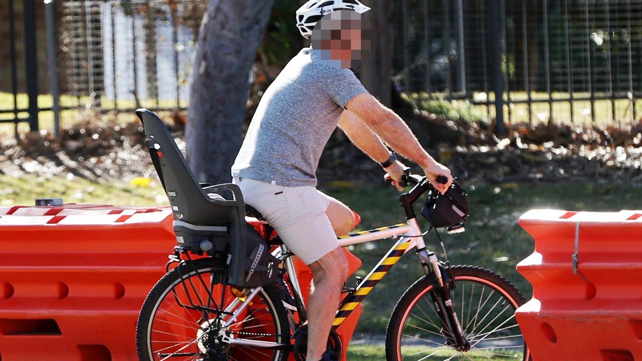 Police have been stopping cars but cyclists have been pictured free-wheeling across the border.