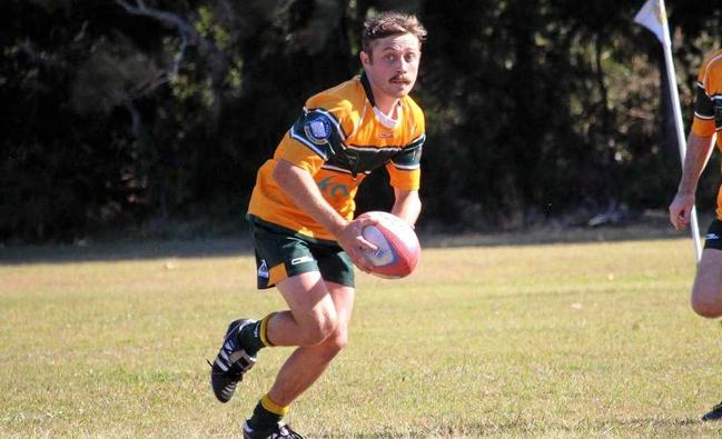 Tim Watkins playing for the Mullumbimby Moonshiners Rugy Club. Picture: Contributed