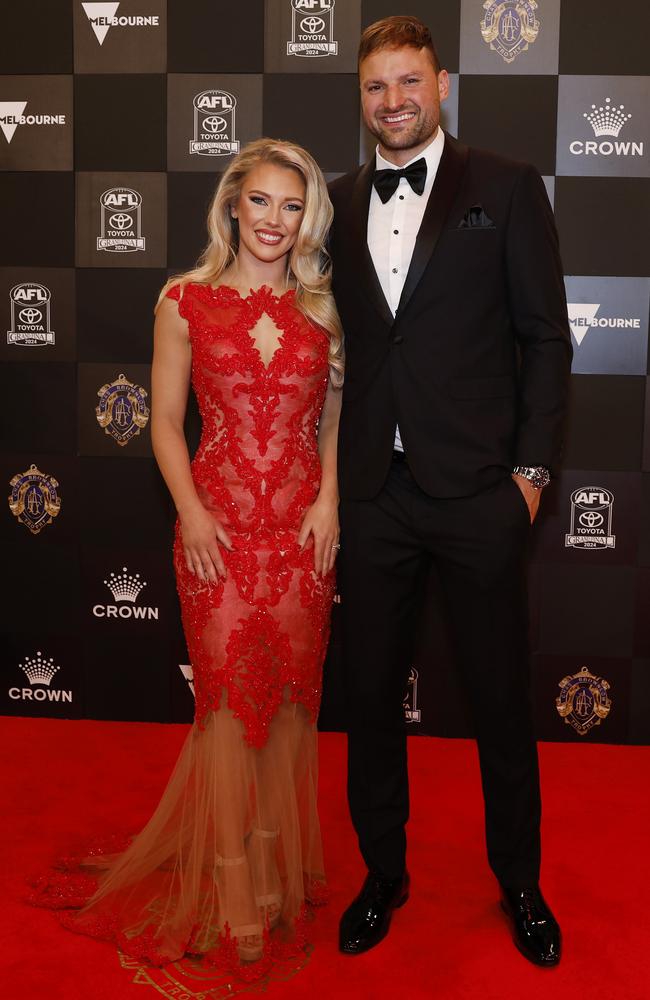 Toby Nankervis with wife Hayley. Picture: Michael Klein