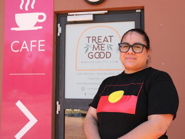 Treat Me Good cafe owner Shahnie Fitisemanu is putting on a Christmas lunch for the Alice Springs community on Christmas Day, 2024, and is calling on all to come along. Picture: Gera Kazakov