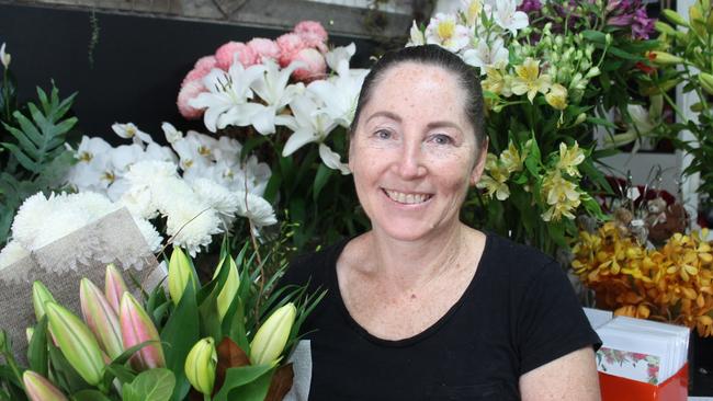 Milton Village Florists owner, Trish Anderson. Picture: Tom McGann.