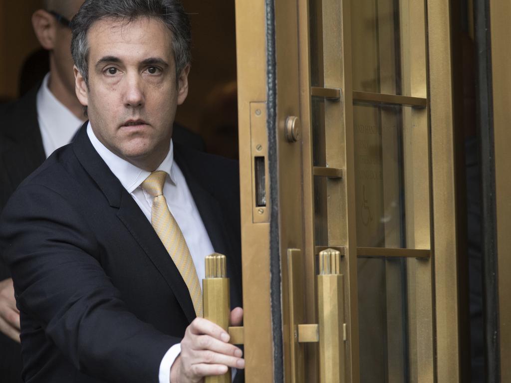 Michael Cohen made a surprise appearance at a Manhattan court on Thursday morning Eastern Time. Picture: AP Photo/Mary Altaffer, File