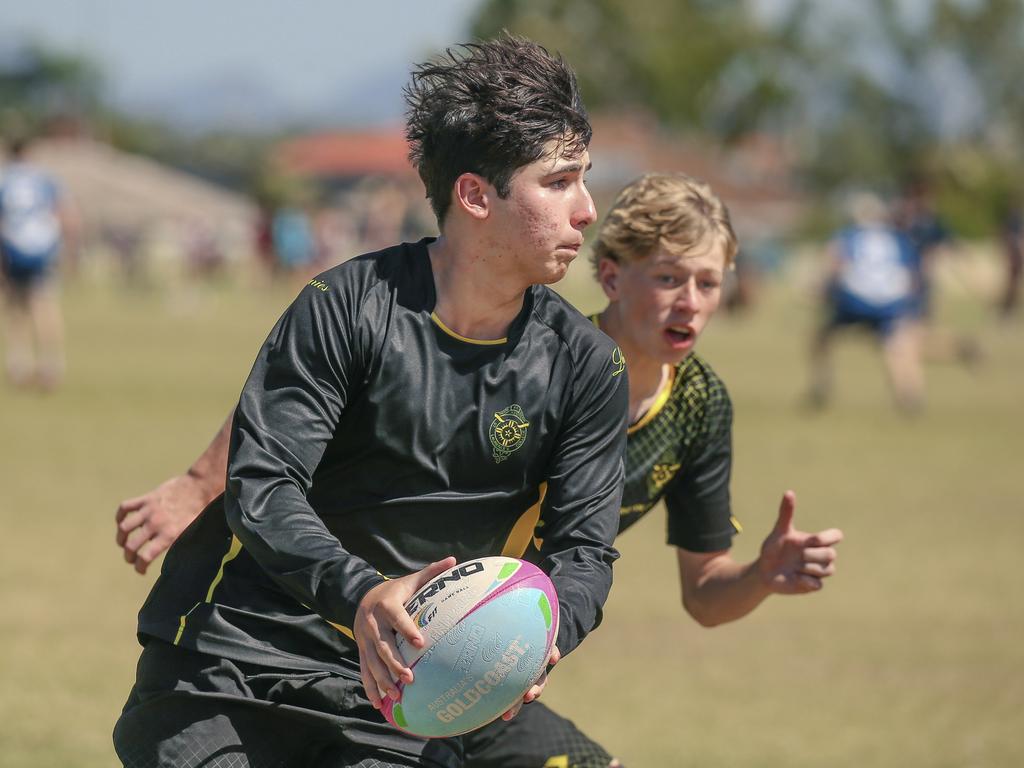 St Laurence's V St Josephs at the 2024 Gold Coast Titans All Schools Touch Football Picture: Glenn Campbell