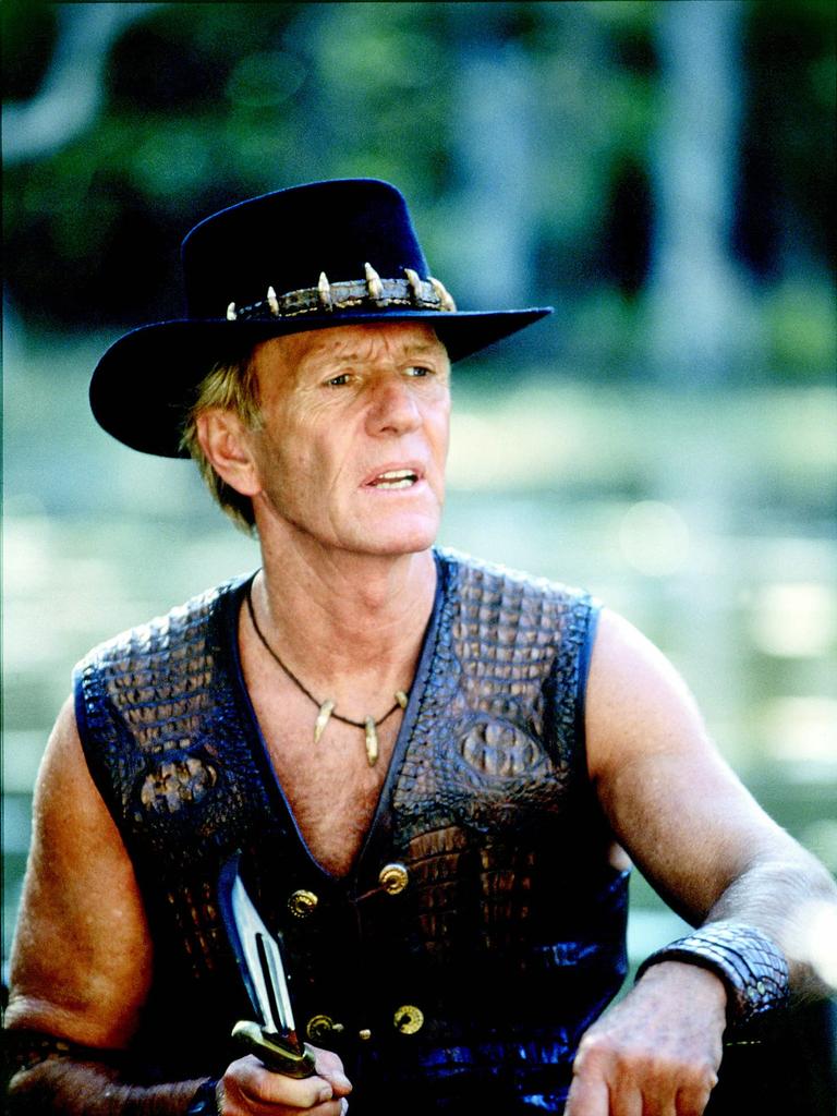 Paul Hogan starred in the 1986 film Crocodile Dundee. Picture: Supplied.