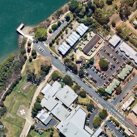 An aerial view of the proposed new Riverside Hospital.