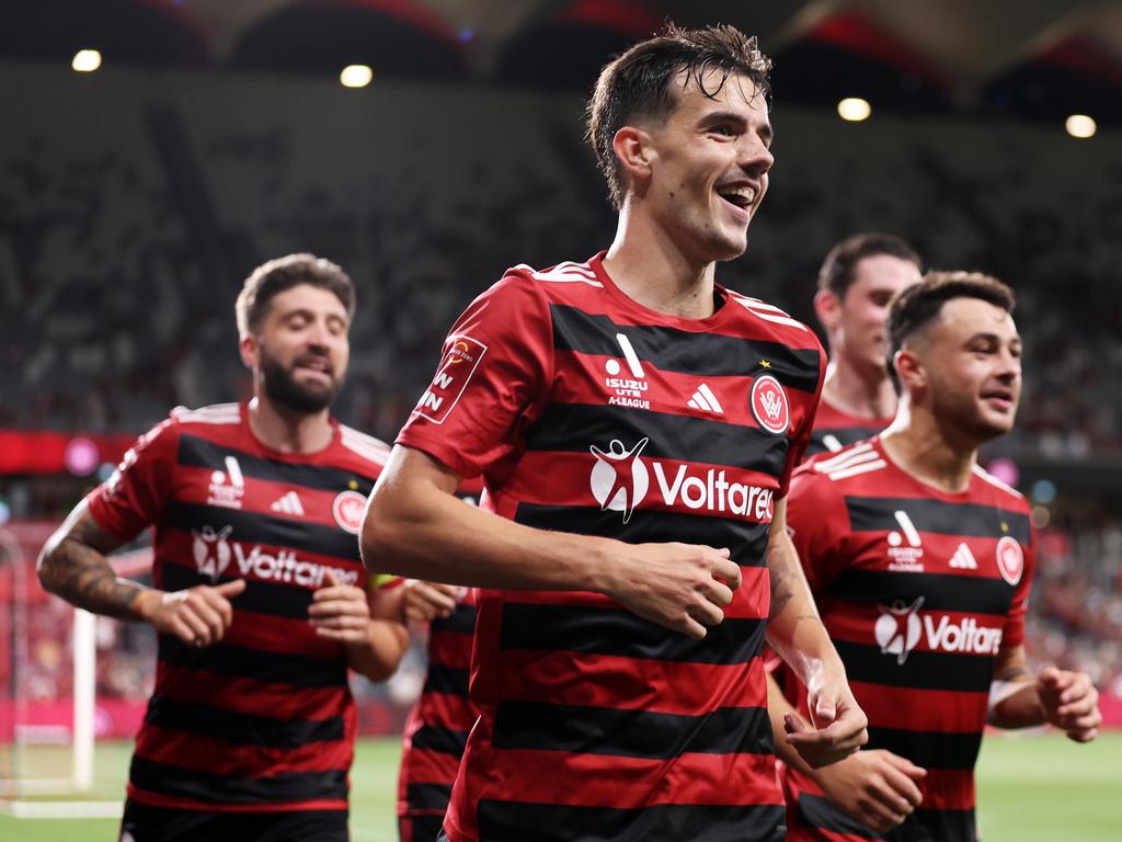 The A-League derby between Sydney FC and Western Sydney Wanderers also plays out on Saturday night at Allianz.