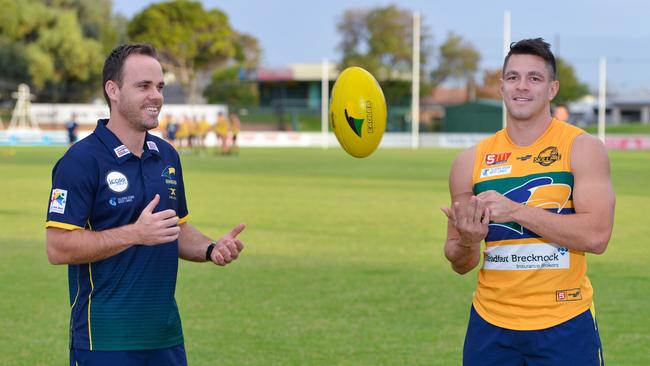 Uncle/nephew duo Sam and Jesse are crucial to the Eagles’ hopes this season. Picture: AAP/Brenton Edwards