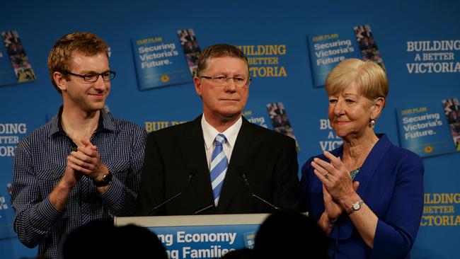 Denis Napthine concedes defeat. Picture: Andrew Tauber