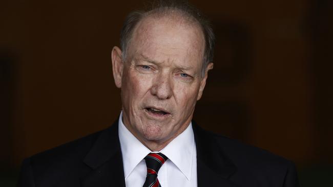 Essendon president David Barham says the Anzac Day clash honours the sacrifices of those who have served Australia. Picture: Getty Images