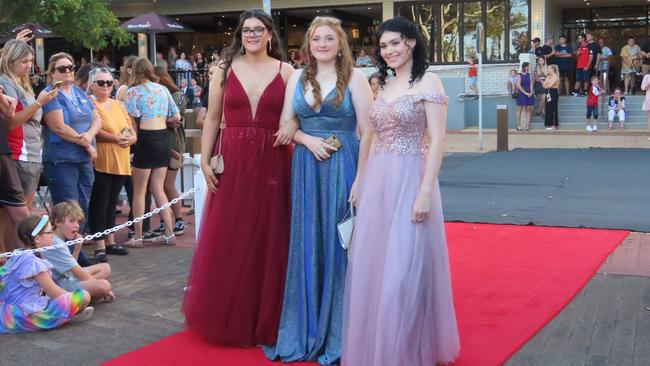 Students from Urangan State High School celebrating their formal.