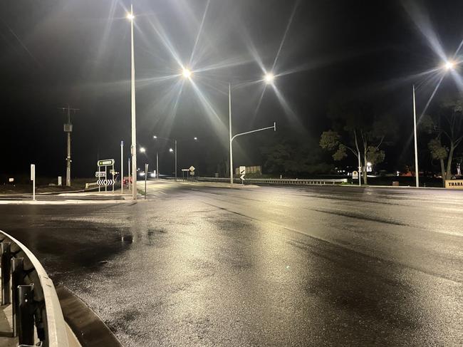 The scene on the corner of Bank St and the Princes Highway was cleared on Thursday afternoon and investigations are ongoing. Picture: Jack Colantuono