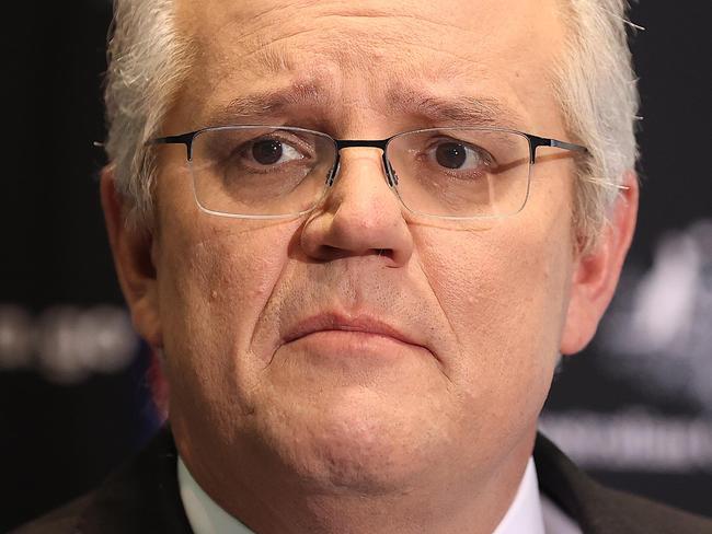 CANBERRA, AUSTRALIA NewsWire Photos AUGUST 03, 2021: Australian Prime Minister Scott Morrison during a press conference at Parliament House in Canberra. Picture: NCA NewsWire / Gary Ramage