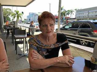 Pauline Hanson in Mackay. Picture: Janessa Ekert