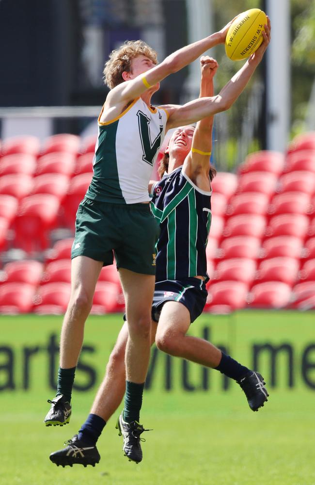 Villlonva playing last season in the AFLQ SEQ Schools Cup . Picture Glenn Hampson