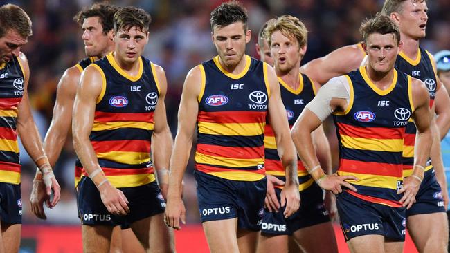 The Crows have some work to do. Picture: AAP Images 