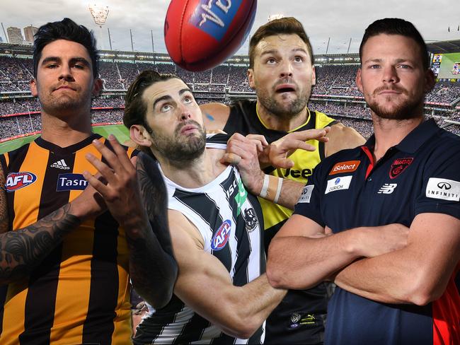 Chad Wingard, Brodie Grundy, Steven May