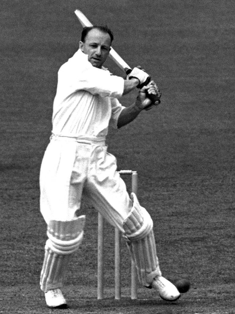 Sir Donald Bradman in action in England in 1948 Mandatory Credit: Allsport Hulton/Archive