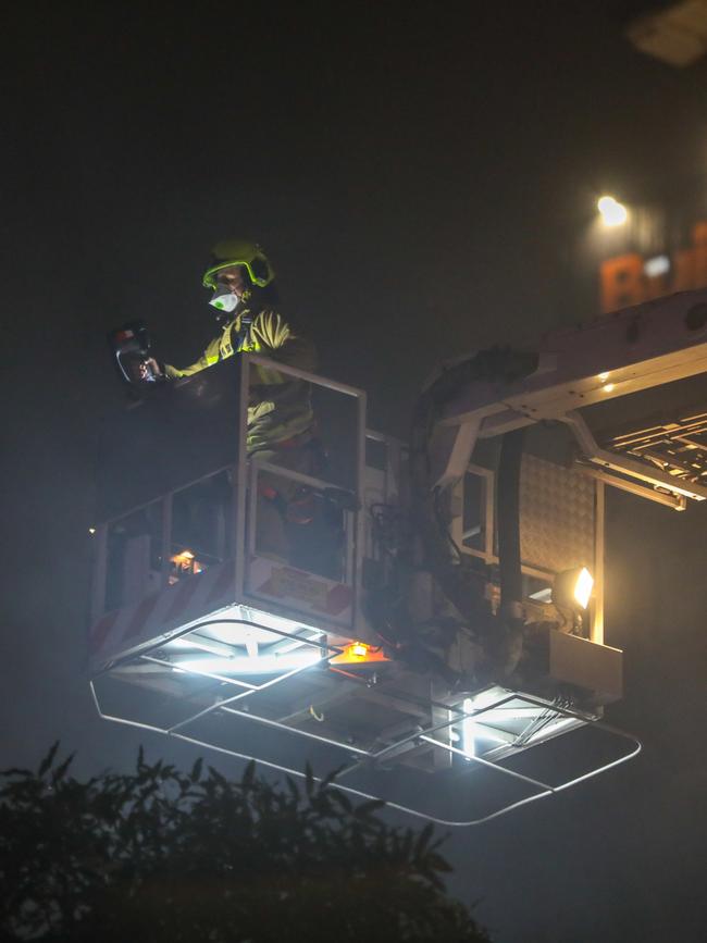 Three firefighters were treated for heat stress. Picture: Dean Asher