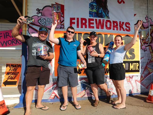 As people like Greg, Tom and Nicky Friend and Tenile Dargush flock to celebrate Territory Day, some think the day should become a public holiday. Picture: Glenn Campbell