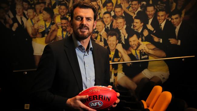 Richmond chief executive Brendon Gale at the Tigers’ Punt Road Oval headquarters. Picture: Stuart McEvoy