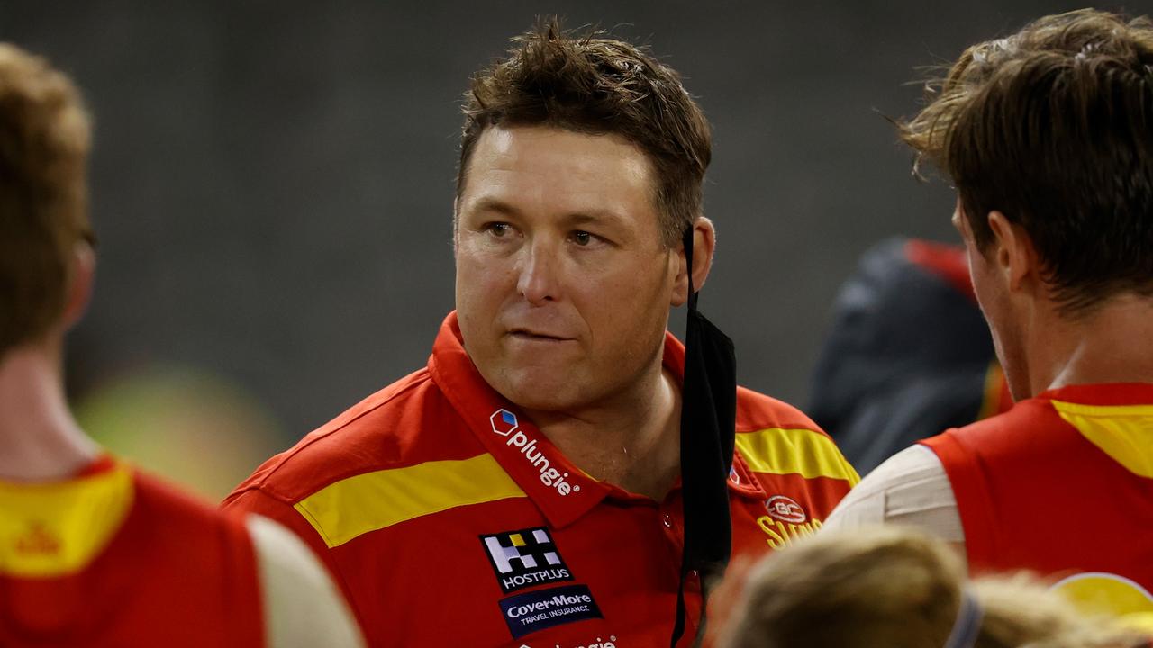 Stuart Dew, senior coach of the Gold Coast Suns.