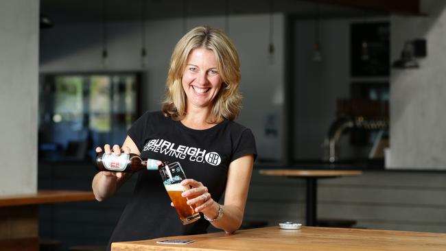 Burleigh Brewing boss Peta Fielding. Picture: Luke Marsden.