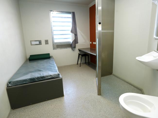 A cell inside Western Plains Correctional Centre. Picture: Alison Wynd