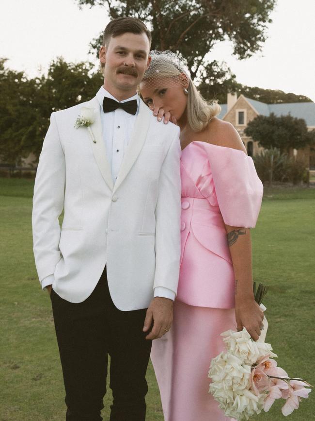 Whitney and Hayden surprised their guests with their wedding at their engagement party. Picture: Ashley Jones from Jones and Jagger.