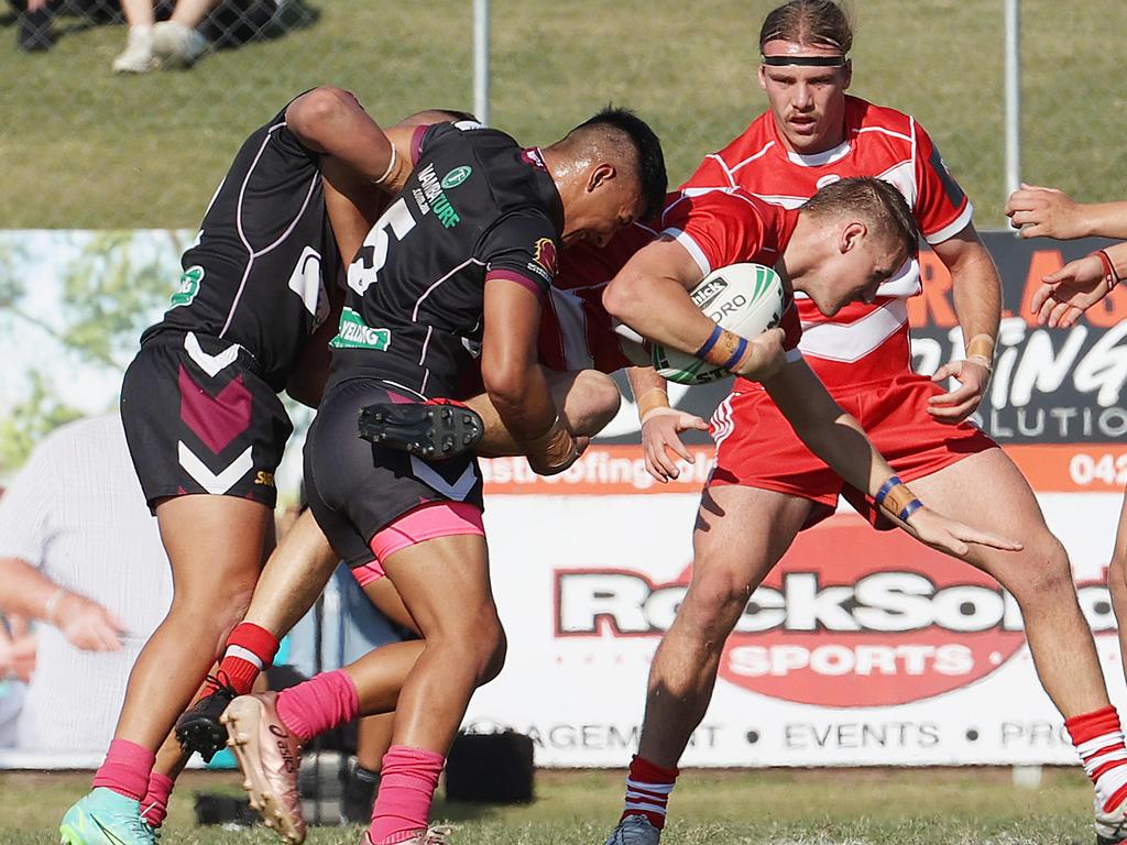 Palm beach Currumbin SHS 3. Reef Sommerville, Palm beach Currumbin SHS v Marsden SHS, Wynnum Manly Leagues Club. Picture: Liam Kidston