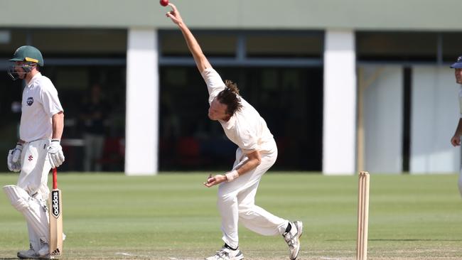 Former Ringwood fast-bowler Michael Topp. Picture: Stuart Milligan