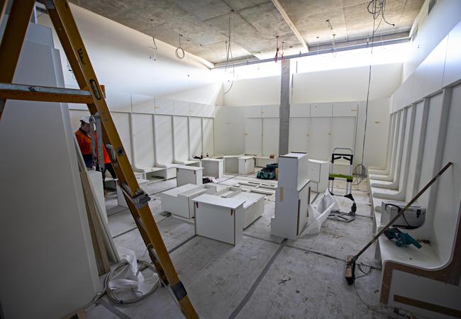 The Centre of Excellence has dressing sheds for men and women. Picture: Adam Yip