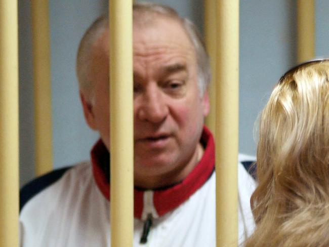 Former Russian military intelligence colonel Sergei Skripal attends a hearing at the Moscow District Military Court in Moscow on August 9, 2006. Sergei Skripal, a former Russian double agent whose mysterious collapse in England sparked concerns of a possible poisoning by Moscow, has been living in Britain since a high-profile spy swap in 2010. Police were probing his exposure to an unknown substance, which left him unconscious on a bench in the city of Salisbury and saw media draw parallels to the case of Alexander Litvinenko, an ex-spy who died of radioactive polonium poisoning in 2006.  / AFP PHOTO / Kommersant Photo / Yuri SENATOROV / Russia OUT