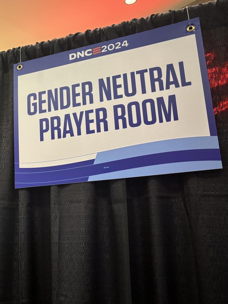 Gender neutral prayer space at Democratic National Convention