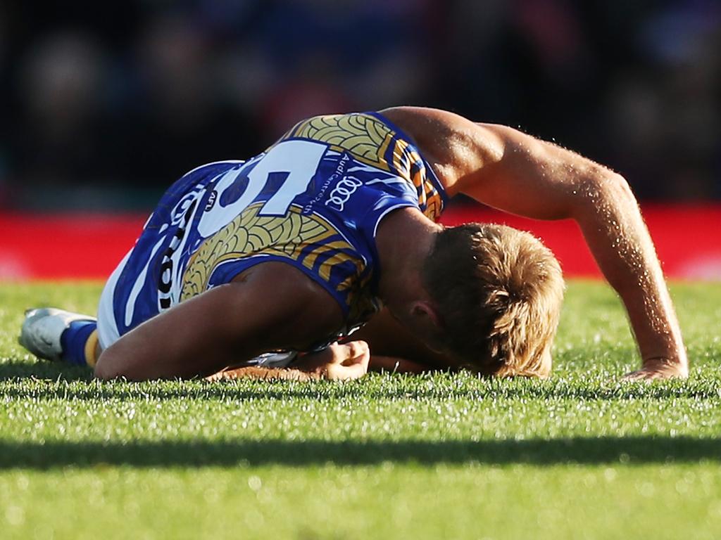 Brad Sheppard has learned the hard way that things don’t always go to plan. Picture: Matt King/AFL Photos/via Getty Images